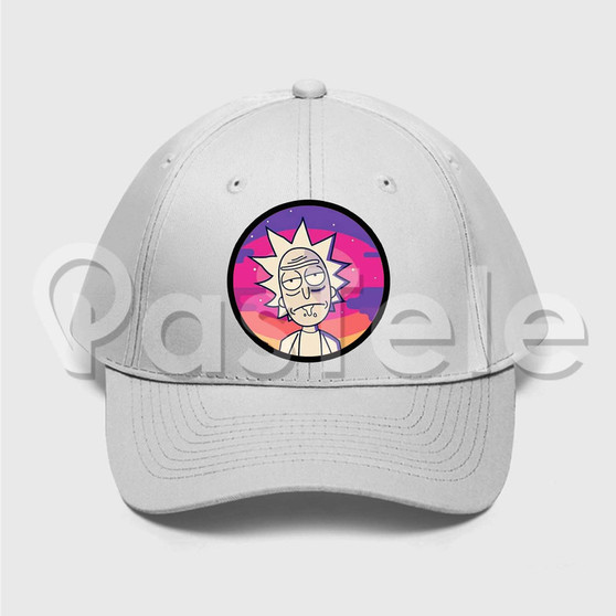 Rick Sanchez Rick and Morty Custom Unisex Twill Hat Embroidered Cap Black White