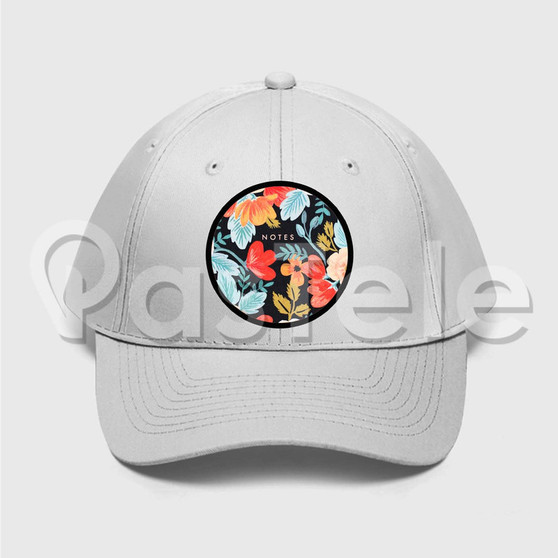 Rifle Paper Custom Unisex Twill Hat Embroidered Cap Black White