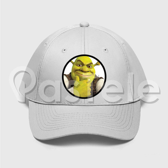 Shrek Custom Unisex Twill Hat Embroidered Cap Black White