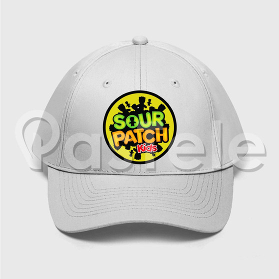 Sour Patch Kids Custom Unisex Twill Hat Embroidered Cap Black White