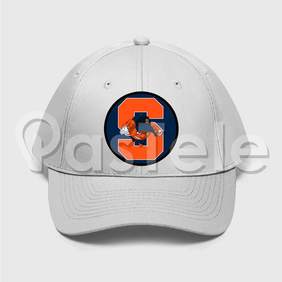 Syracuse Orange Custom Unisex Twill Hat Embroidered Cap Black White
