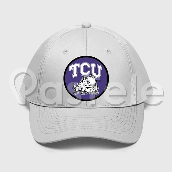 TCU Horned Frogs Custom Unisex Twill Hat Embroidered Cap Black White