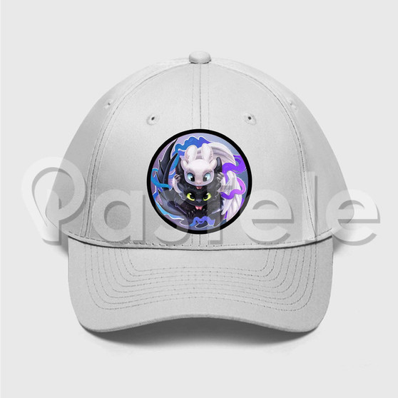 Toothless 2 Custom Unisex Twill Hat Embroidered Cap Black White