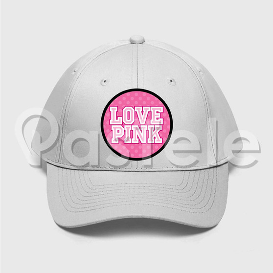 victoria secret Custom Unisex Twill Hat Embroidered Cap Black White