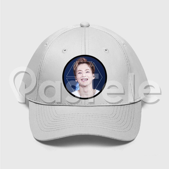 Xiumin EXO Custom Unisex Twill Hat Embroidered Cap Black White