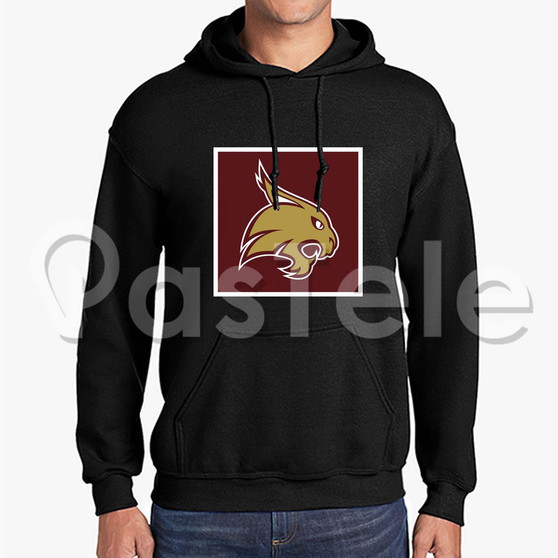 Texas State Bobcats Custom Unisex Hooded Sweatshirt Crew Hoodies Jacket Hoodie Cotton Polyester