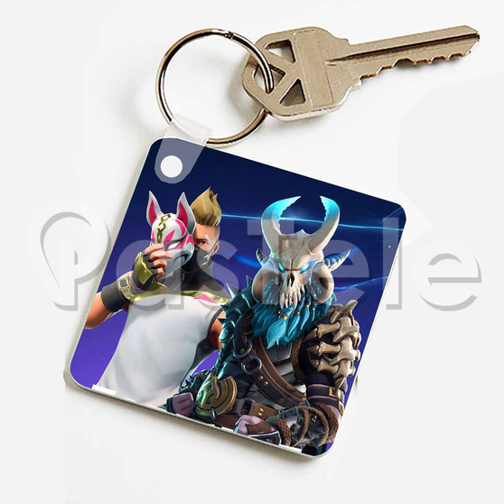 Season 5 Battle Pass Custom Personalized Art Keychain Key Ring Jewelry Necklaces Pendant Two Sides