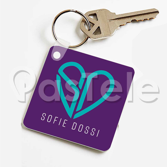 Sofie Dossi 2 Custom Personalized Art Keychain Key Ring Jewelry Necklaces Pendant Two Sides
