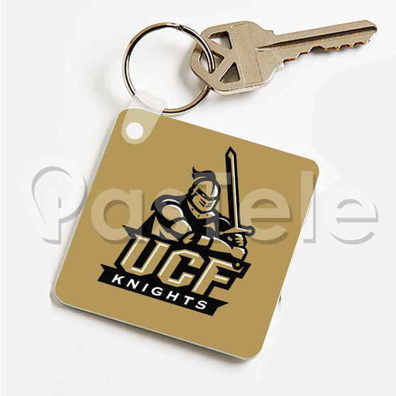 UCF Knights Custom Personalized Art Keychain Key Ring Jewelry Necklaces Pendant Two Sides