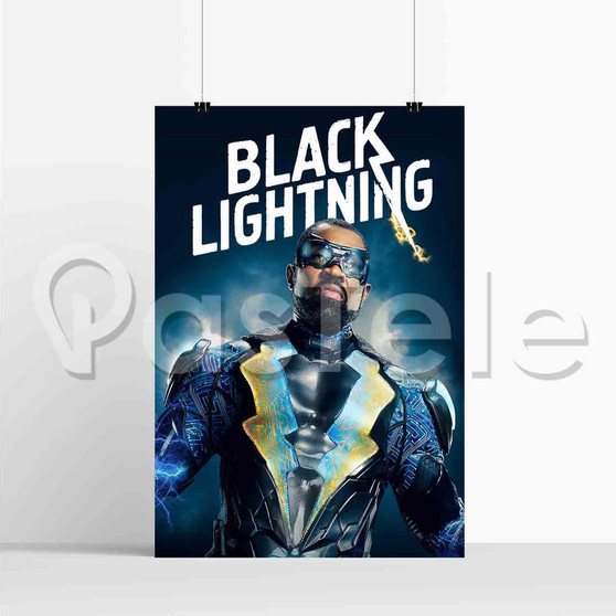 Black Lightning Silk Poster Print Wall Decor 20 x 13 Inch 24 x 36 Inch