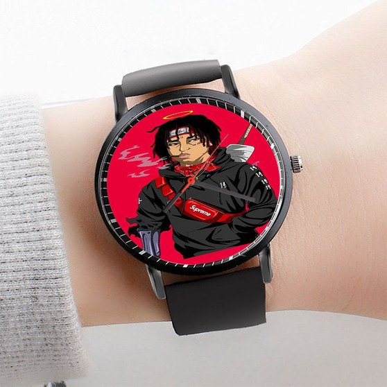 Pastele Trippie Redd Watch Custom Unisex Black Quartz Watch Premium Gift Box Watches