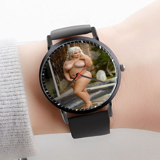 Pastele Trisha Paytas Watch Custom Unisex Black Quartz Watch Premium Gift Box Watches