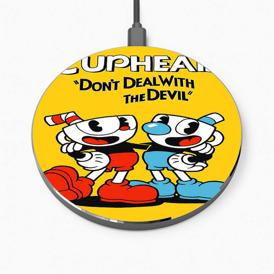 Pastele Cuphead Wireless Charger Custom Charging Pad iPhone Samsung