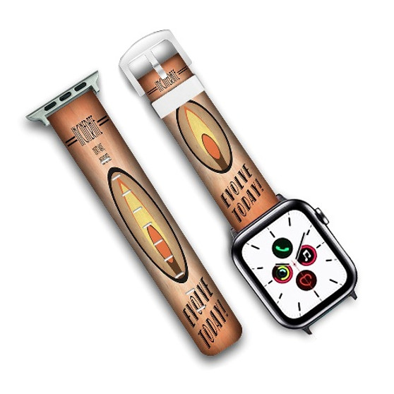 Pastele Incinerate Bioshock Custom New Personalized Apple Watch Band Genuine Leather Watch Band Replacement 38mm 40mm 42mm 44mm