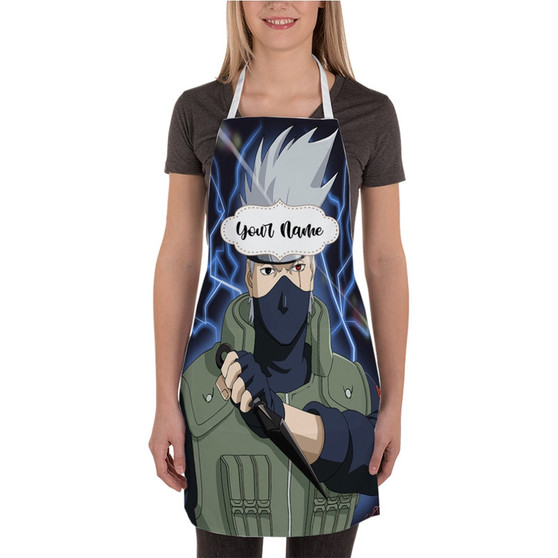 Pastele Hatake Kakashi Naruto Shippuden Anime Custom Personalized Name Kitchen Apron