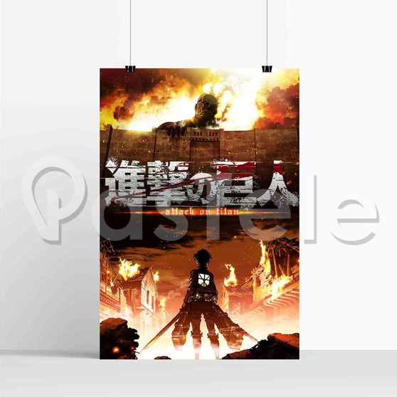 Attack On Titan Shingeki No Kyojin Art Printed Silk Poster Print Wall Decor 20 x 13 Inch 24 x 36 Inch