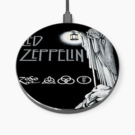 Pastele Led Zeppelin Stairway To Heaven Wireless Charger Custom Phone Charging Pad iPhone Samsung