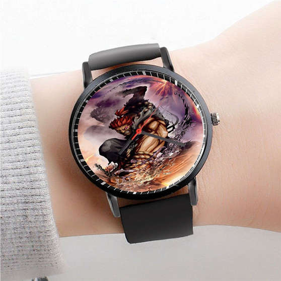 Pastele Akuma Street Fighter Watch Custom Unisex Black Quartz Watch Premium Gift Box Watches