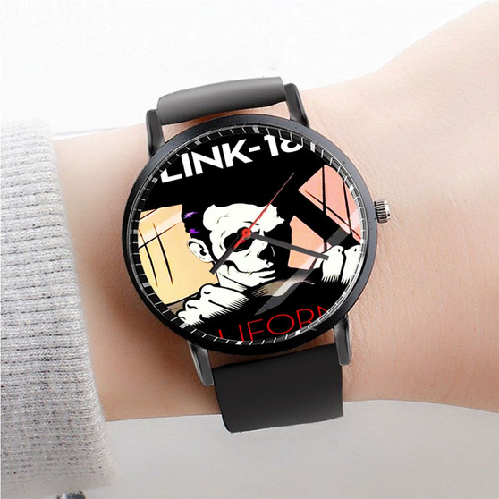 Pastele Blink 182 California Watch Custom Unisex Black Quartz Watch Premium Gift Box Watches