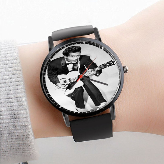 Pastele Chuck Berry Watch Custom New Unisex Black Quartz Watch Premium Gift Box Watches