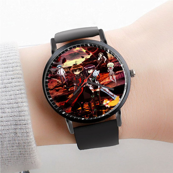 Pastele Twin Star Exorcists Anime Watch Custom Unisex Black Quartz Watch Premium Gift Box Watches
