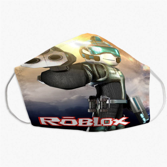 Pastele Roblox Custom Fabric Face Mask Polyester Two Layers Cloth Washable Non-Surgical Protective Face Mask