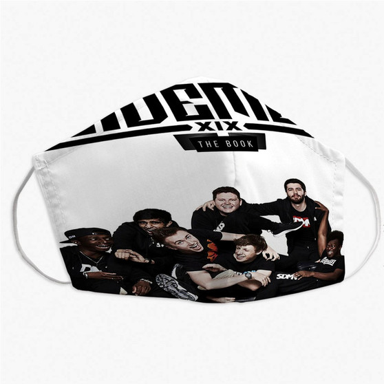 Pastele The Sidemen Custom Fabric Face Mask Polyester Two Layers Cloth Washable Non-Surgical Protective Face Mask