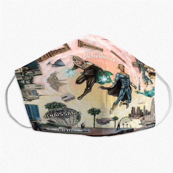 Pastele The Underachievers Saint Paul Custom Fabric Face Mask Polyester Two Layers Cloth Washable Non-Surgical Protective Face Mask