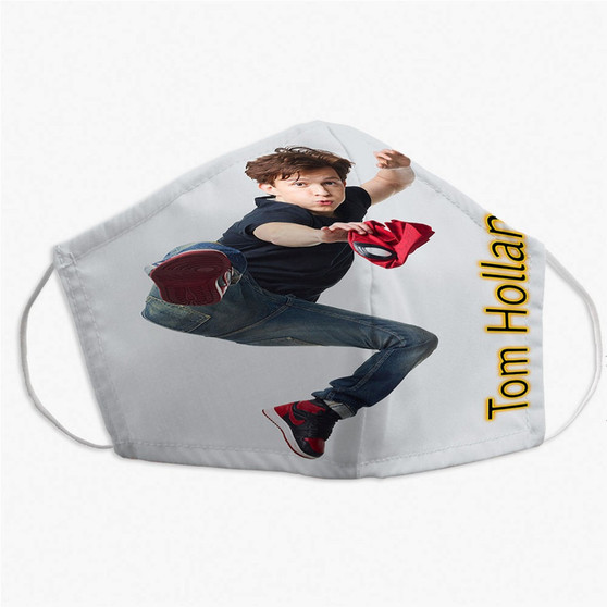 Pastele Tom Holland Custom Fabric Face Mask Polyester Two Layers Cloth Washable Non-Surgical Protective Face Mask