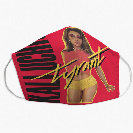 Pastele Tyrant Kali Uchis Feat Jorja Smith Custom Fabric Face Mask Polyester Two Layers Cloth Washable Non-Surgical Protective Face Mask
