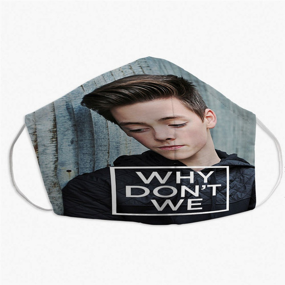 Pastele Why Don t We Zach Herron Custom Fabric Face Mask Polyester Two Layers Cloth Washable Non-Surgical Protective Face Mask