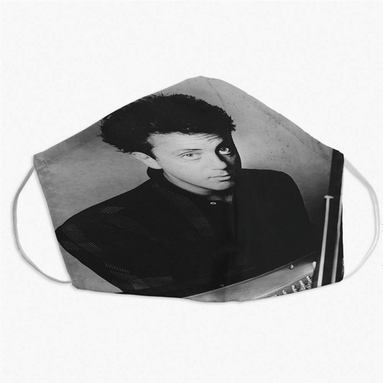 Pastele Young Billy Joel Custom Fabric Face Mask Polyester Two Layers Cloth Washable Non-Surgical Protective Face Mask