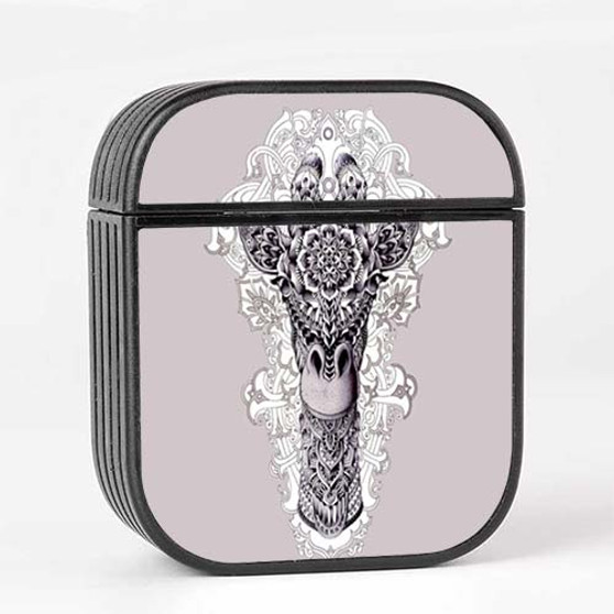 Pastele Mandala Girafe Custom Personalized AirPods Case Apple AirPods Gen 1 AirPods Gen 2 AirPods Pro Protective Cover Sublimation