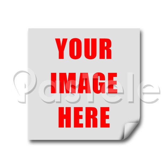 Custom Your Image Stickers White Transparent Vinyl Decals