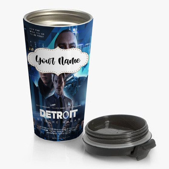 Pastele Detroit Become Human Custom Personalized Name Steinless Steel Travel Mug