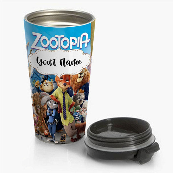 Pastele Zootopia Custom Personalized Name Steinless Steel Travel Mug