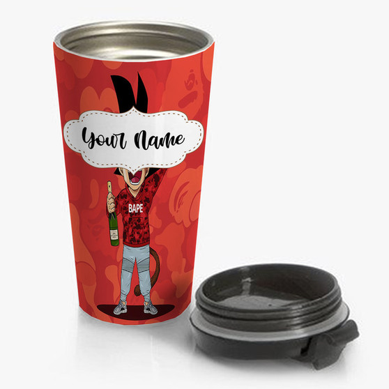 Pastele Goku Bape Custom Personalized Name Steinless Steel Travel Mug