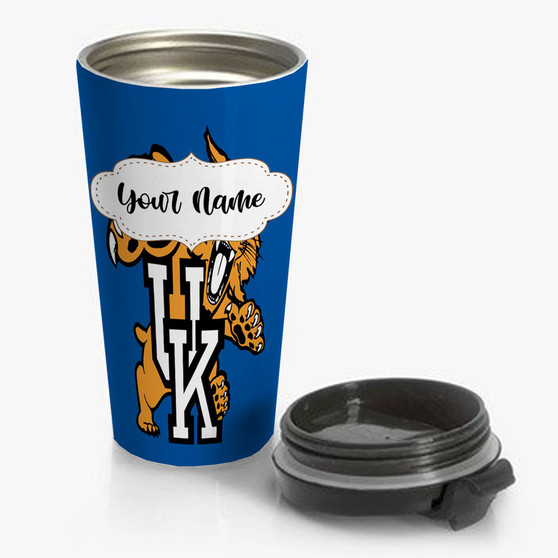 Pastele Kentucky Wildcats Custom Personalized Name Steinless Steel Travel Mug