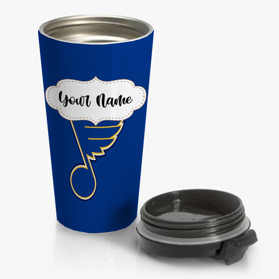 Pastele St Louis Blues NHL Newest Custom Personalized Name Steinless Steel Travel Mug