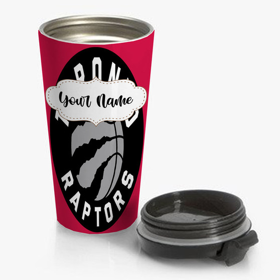 Pastele Toronto Raptors NBA Custom Personalized Name Steinless Steel Travel Mug