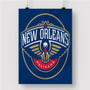 Pastele New Orleans Pelicans NBA Custom Personalized Silk Poster Print Wall Decor 20 x 13 Inch 24 x 36 Inch Wall Hanging Art Home Decoration