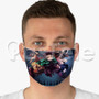 Anime Demon Slayer Custom Fabric Face Mask Polyester Two Layers Cloth