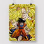 Pastele Goku Super Saiyan Transformation Dragon Ball Custom Personalized Silk Poster Print Wall Decor New 20 x 13 Inch 24 x 36 Inch Wall Hanging Art Home Decoration