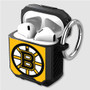 Pastele Boston Bruins NHL Art Custom Personalized Airpods Case Shockproof Cover The Best Smart Protective Cover With Ring AirPods Gen 1 2 3 Pro Black Pink Colors