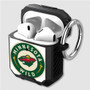 Pastele Minnesota Wild NHL Custom Personalized Airpods Case Shockproof Cover The Best Smart Protective Cover With Ring AirPods Gen 1 2 3 Pro Black Pink Colors