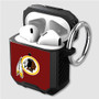 Pastele Washington Redskins NFL Art Custom Personalized Airpods Case Shockproof Cover The Best Smart Protective Cover With Ring AirPods Gen 1 2 3 Pro Black Pink Colors