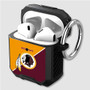 Pastele Washington Redskins NFL Custom Personalized Airpods Case Shockproof Cover The Best Smart Protective Cover With Ring AirPods Gen 1 2 3 Pro Black Pink Colors