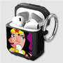 Pastele Wonder Woman and Banana Custom Personalized Airpods Case Shockproof Cover The Best Smart Protective Cover With Ring AirPods Gen 1 2 3 Pro Black Pink Colors