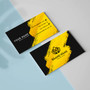 Pastele Abstract Yellow and Black Business Card Name Card Template Editable in Canva Printable ID Card for Business Online Store Cards Custom Design Company Card Personal Name Card Menu Pricing Guide Decor Price List Instant Digital Download