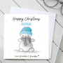 Pastele Merry Christmas Cute Snowman Greeting Card High Resolution Images Template Editable in Canva Instant Digital Download Easy Editing Custom Personalized Greeting Card Text Quotes Gift Parcel Happy Birthday Wedding Printable Greeting Card